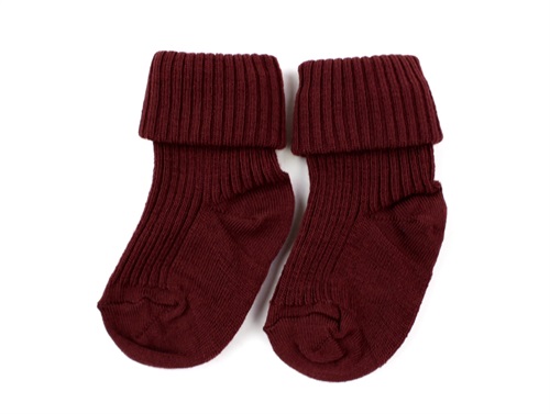 MP socks wool wine red (2-pack)